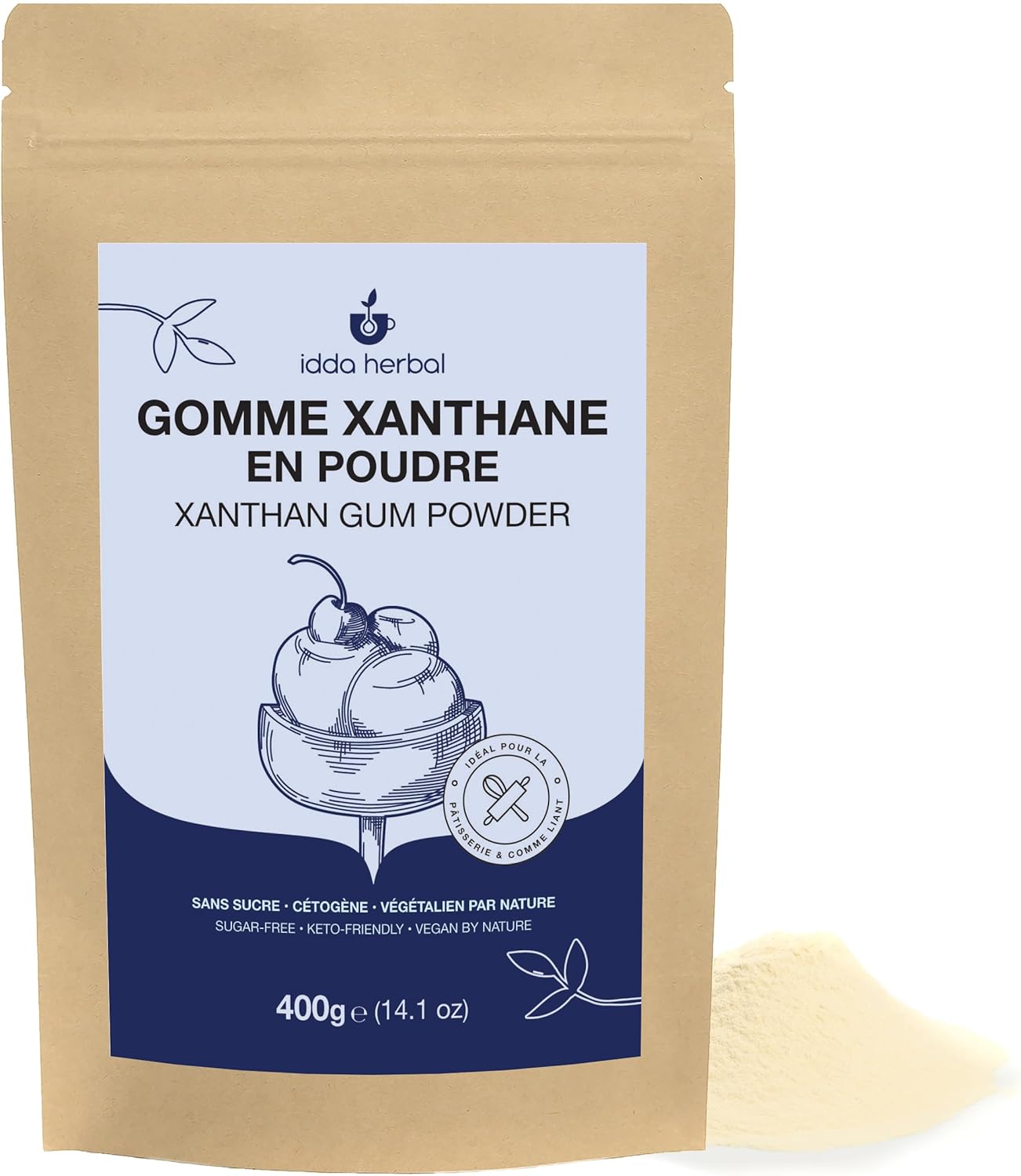 Gomme de Xanthane 400g, Agent Épaississant